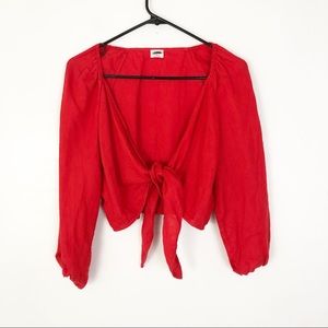 Aritzia Wilfred Tenley Crop Top